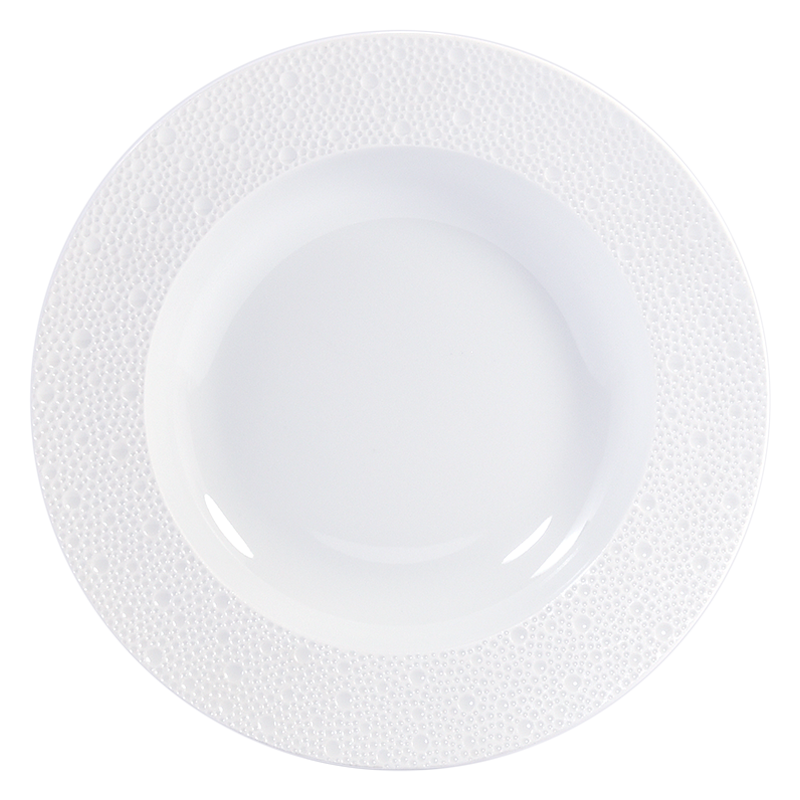 Ecume White Rim Soup Plate