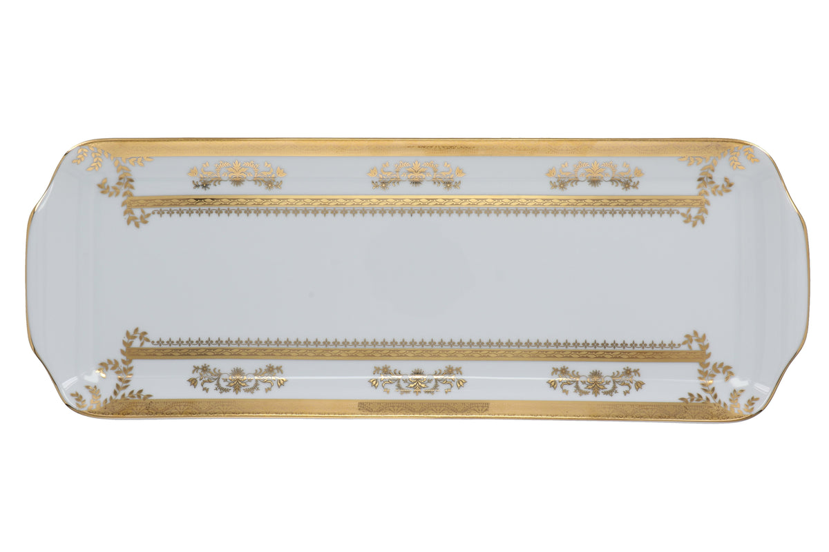 Orsay White Rectangular Cake Platter