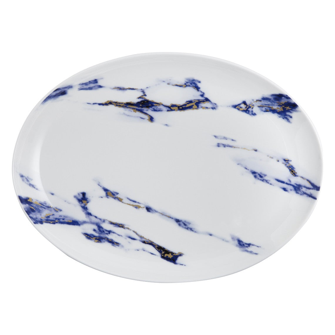 Marble Azure 14&quot; Oval Platter