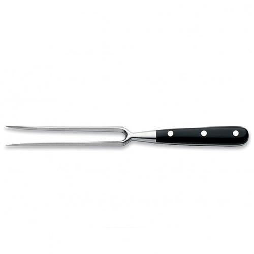 Carving Fork with Lucite Handle  and Magnetized Wood Block