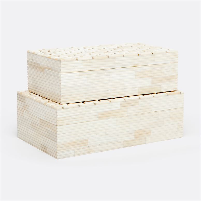Tage Textured Natural Bone Box Set