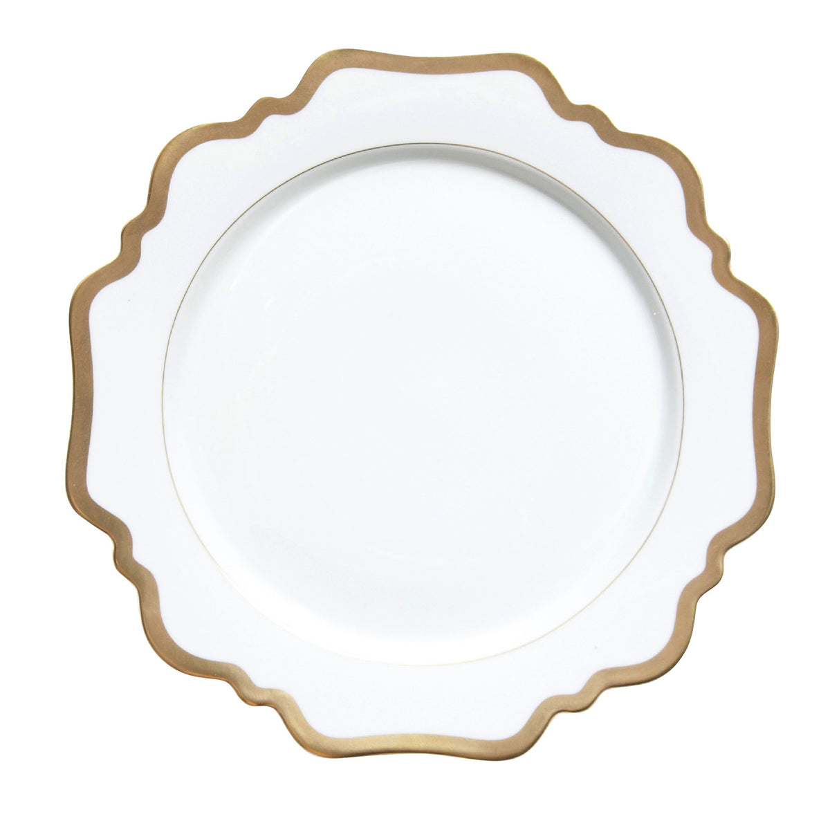 Antique White and Gold Dessert Plate
