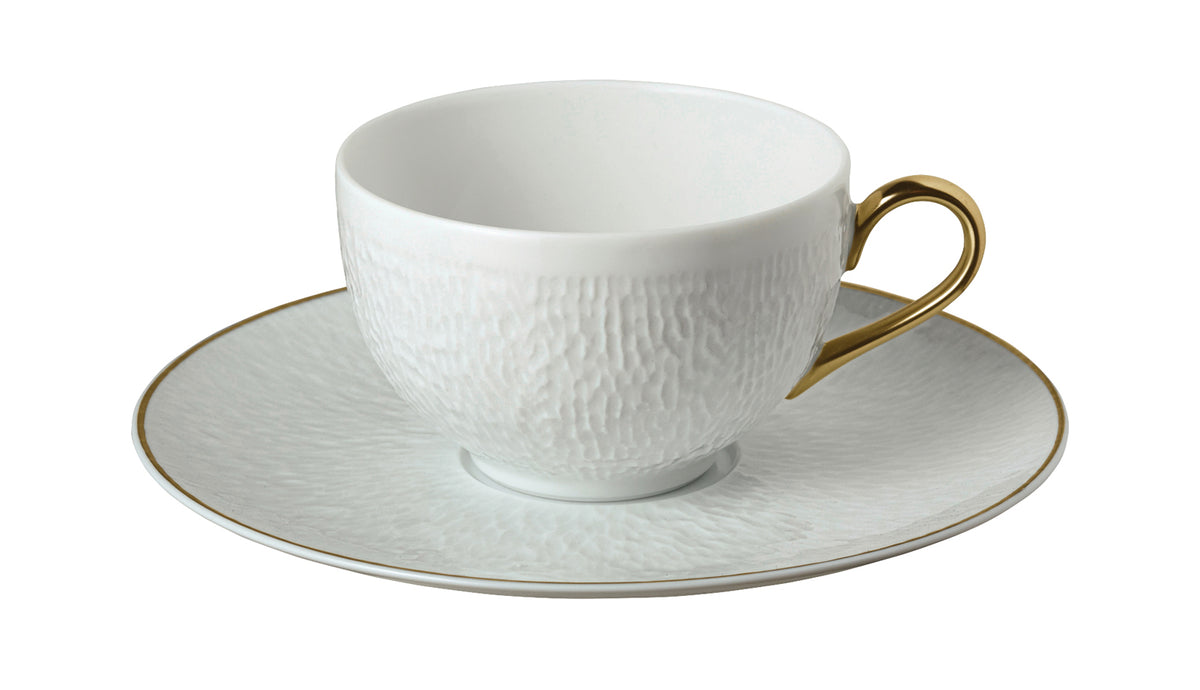 Mineral Irise Gold Tea Cup and Saucer