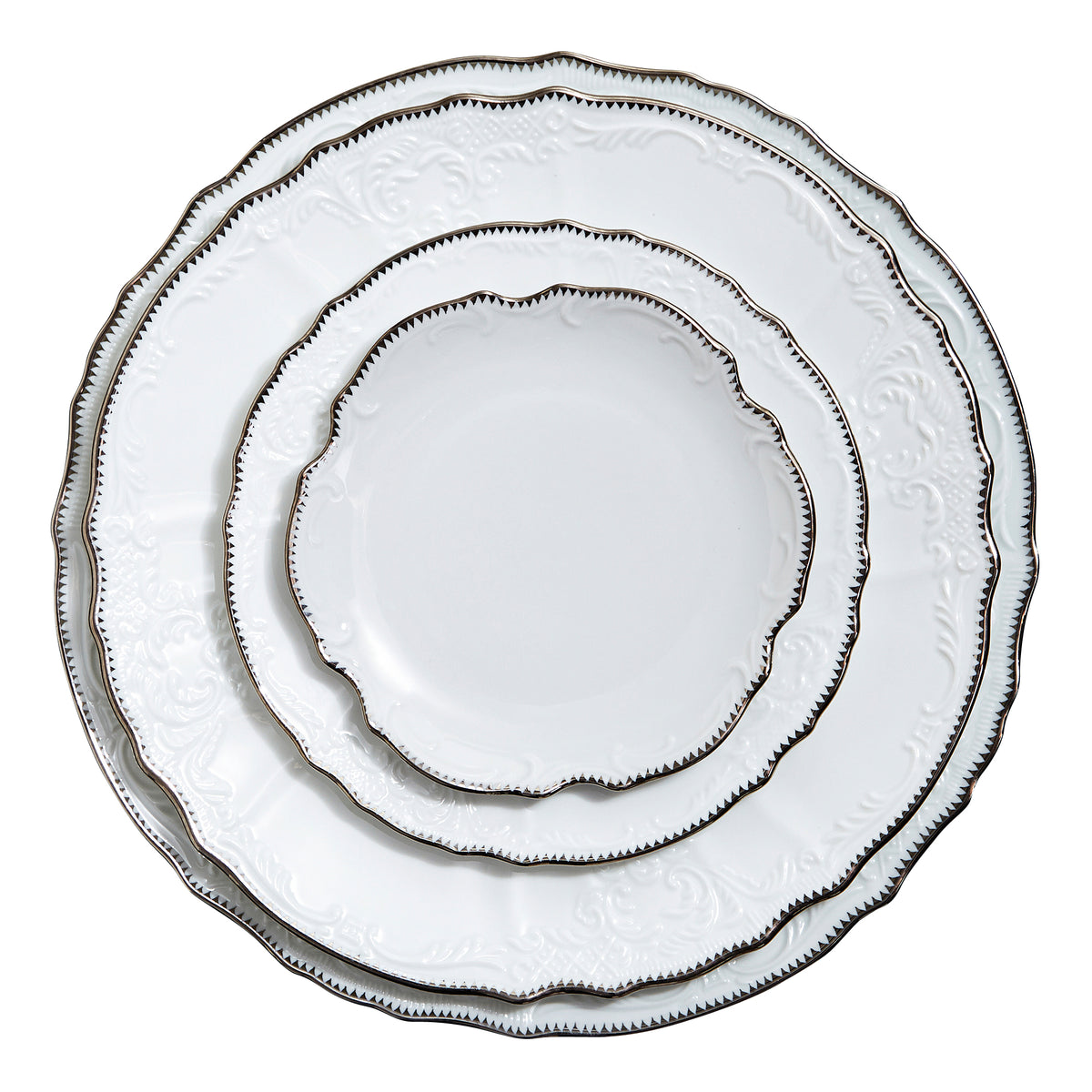 Simply Anna Platinum Charger Plate 12&quot;(D)