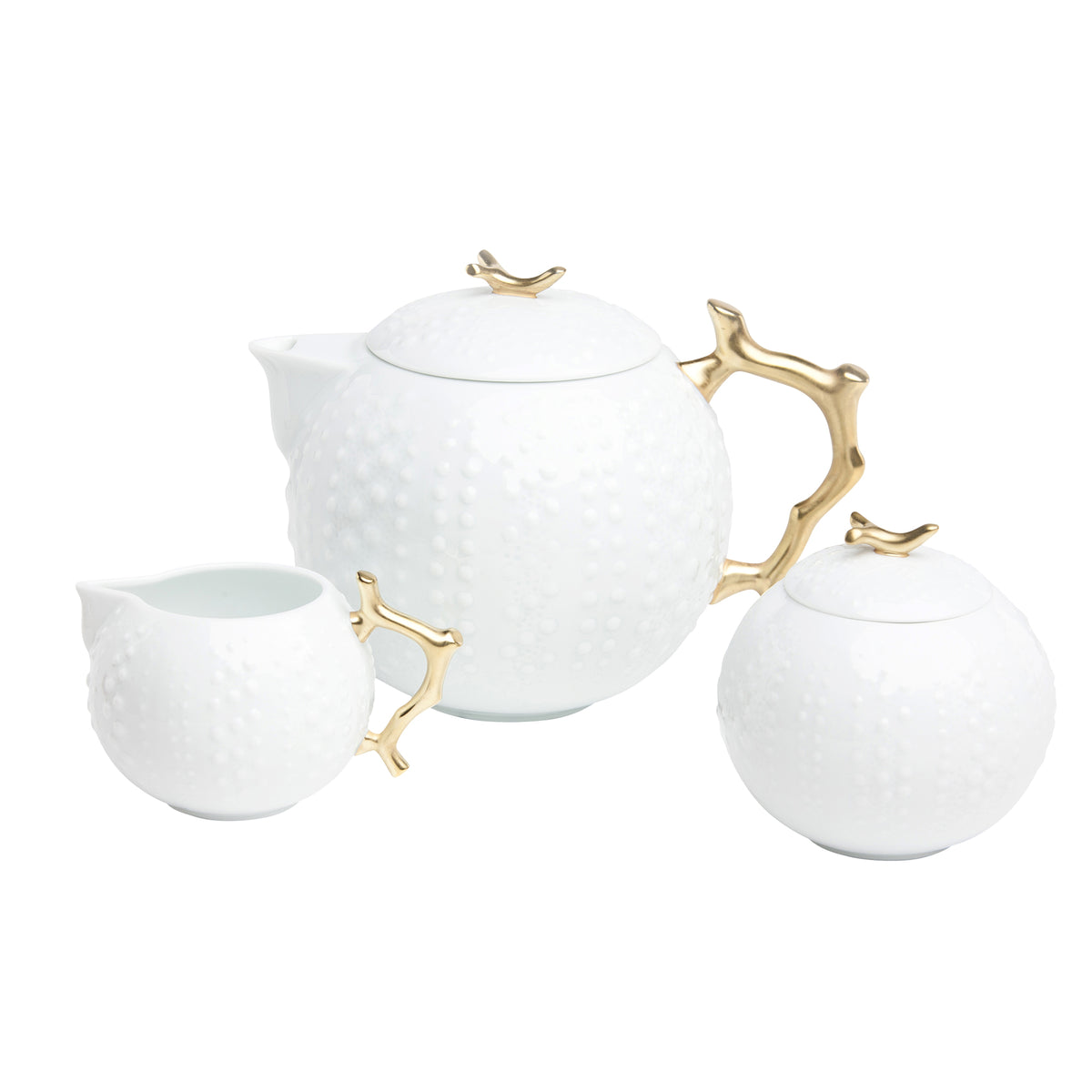 Corail Or Porcelain Tea Pot