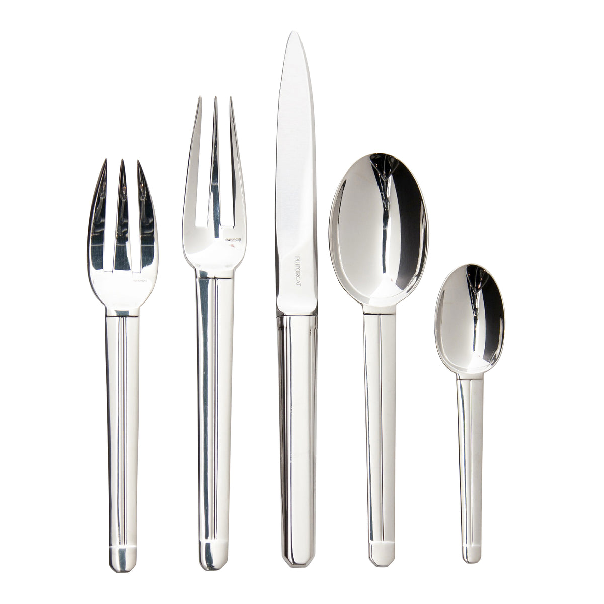 Guethary Stainless Steel Flatware, 5 Piece Set
