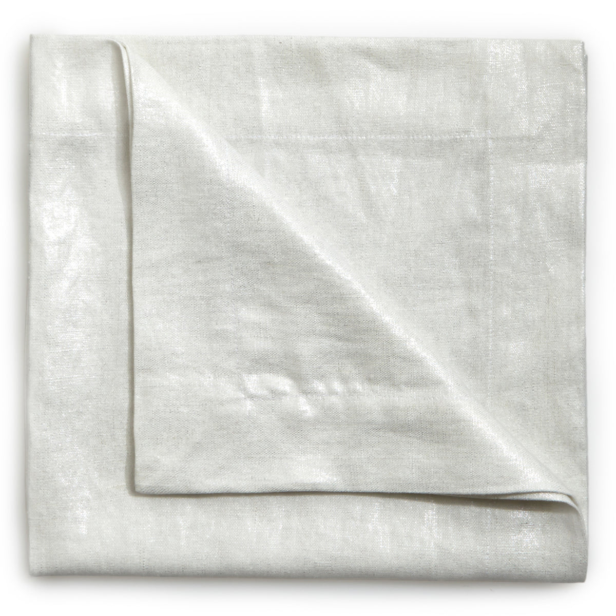 White Shimmer Linen Napkin