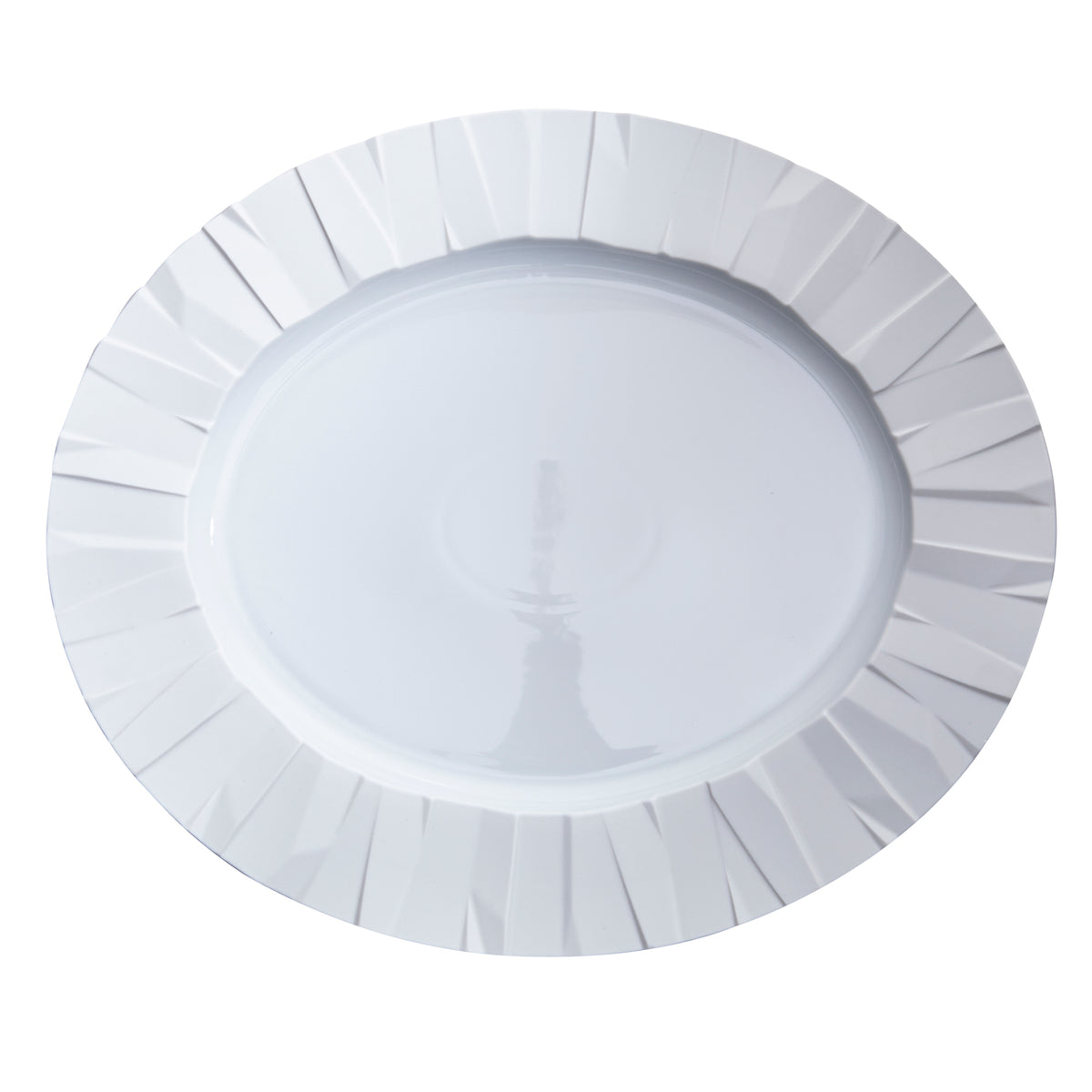 Matrix White Large Oval Platter