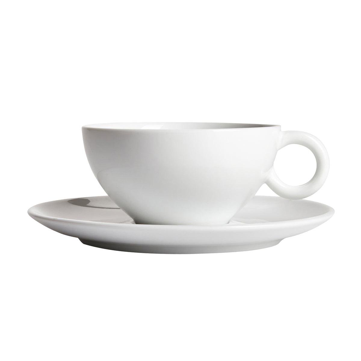 Moa White Cup with Saucer