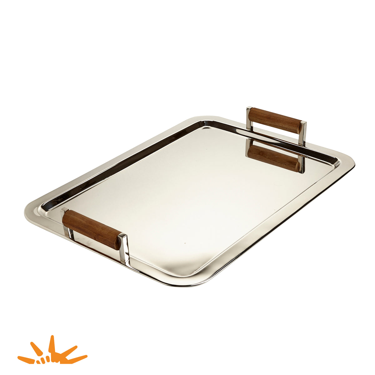 Tray with Wood Handles