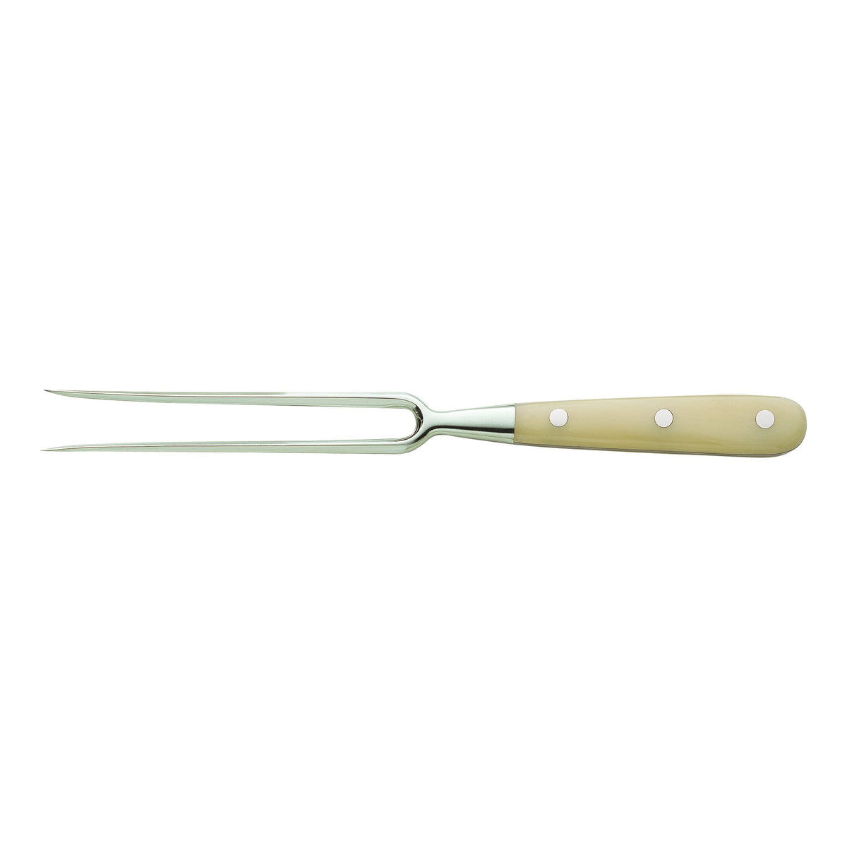 Carving Fork with Lucite Handle  and Magnetized Wood Block