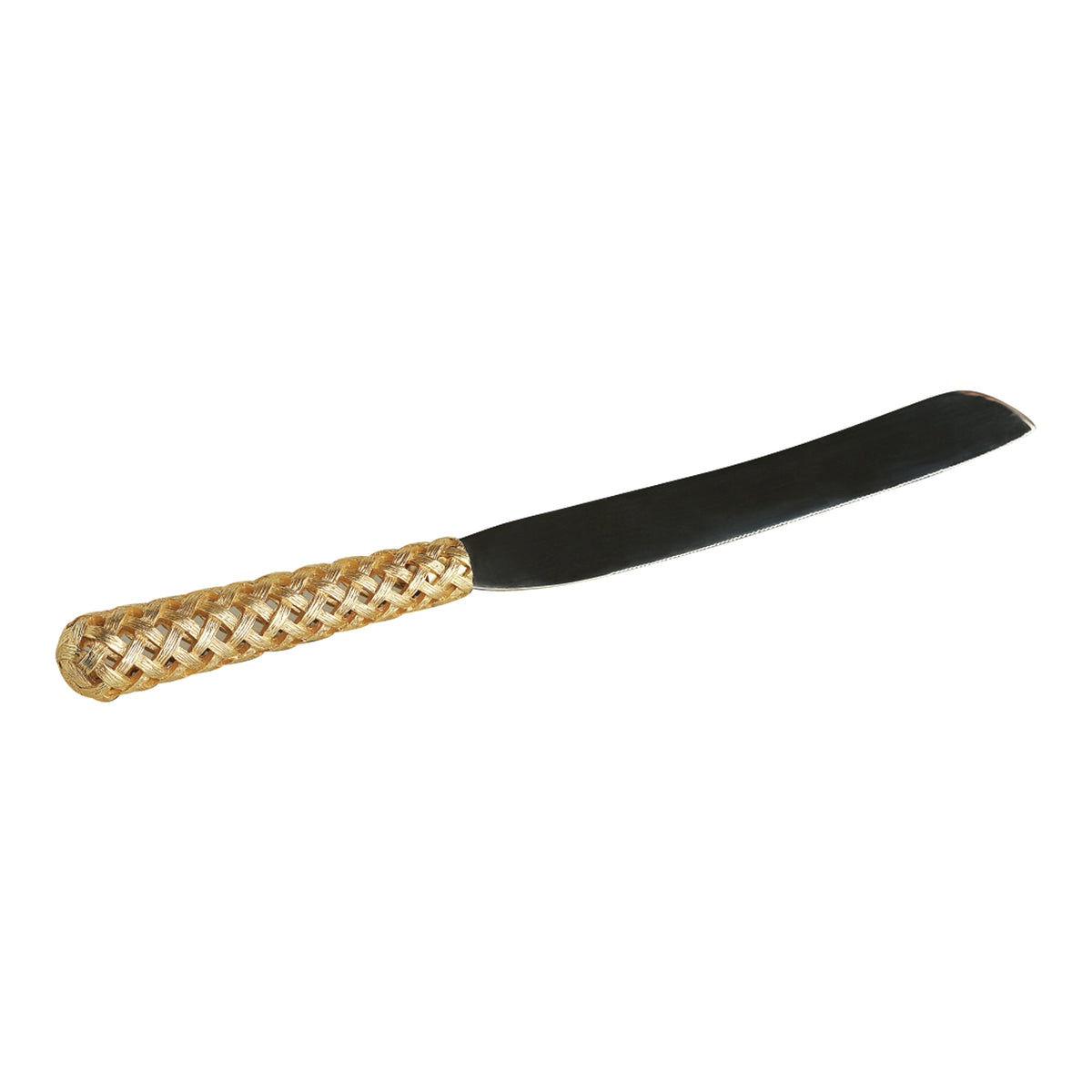 Gold Hollow Braid Bread Knife