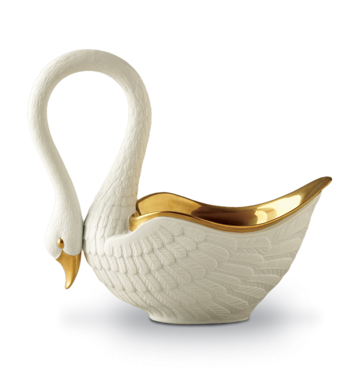 Petit Swan Bowl with 24K Gold