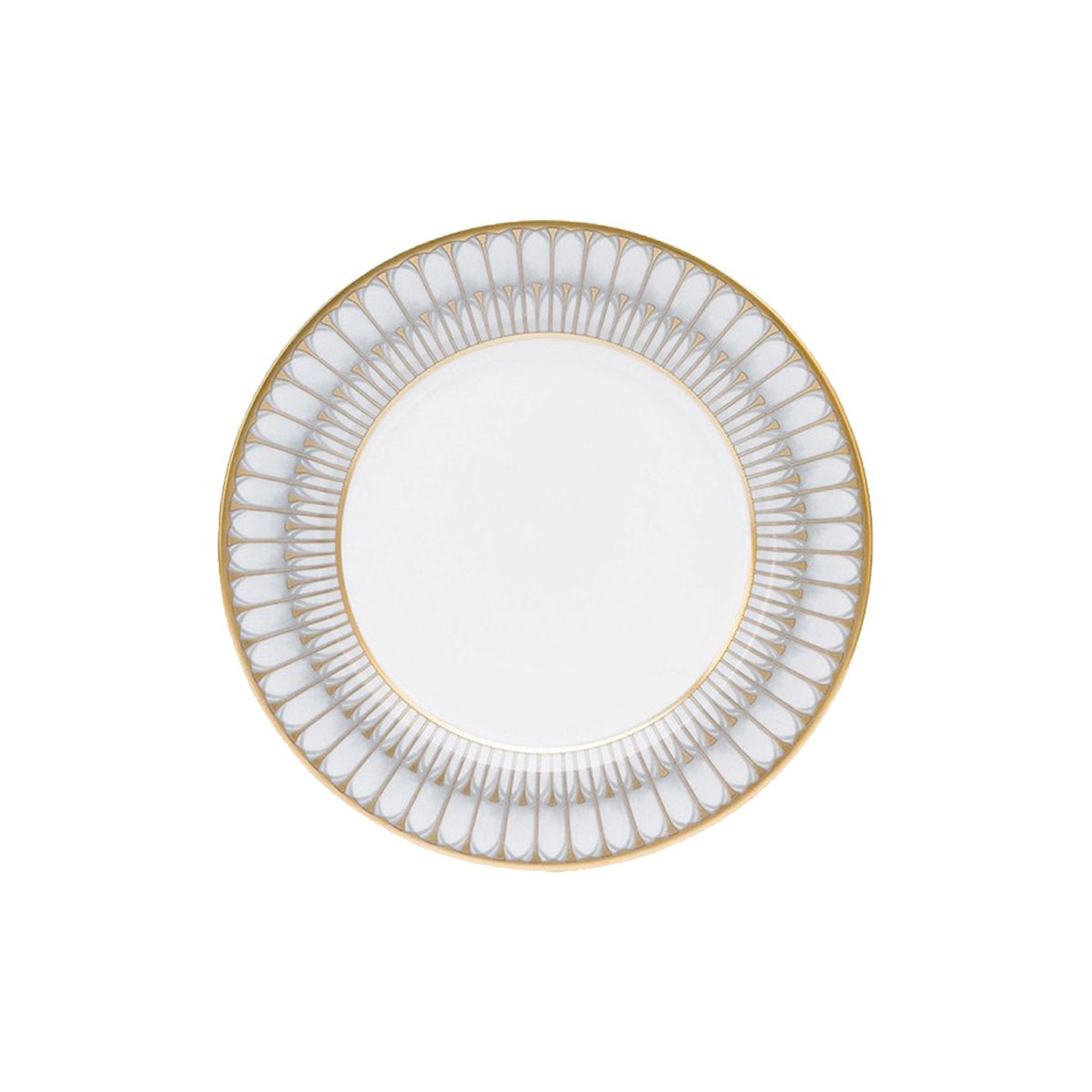 Arcades Grey and Gold Salad Plate
