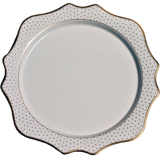 Simply Anna Antique Polka Dot Charger