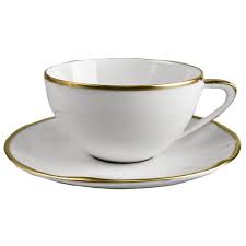 Simply Elegant Gold Tea Cup &amp; Saucer