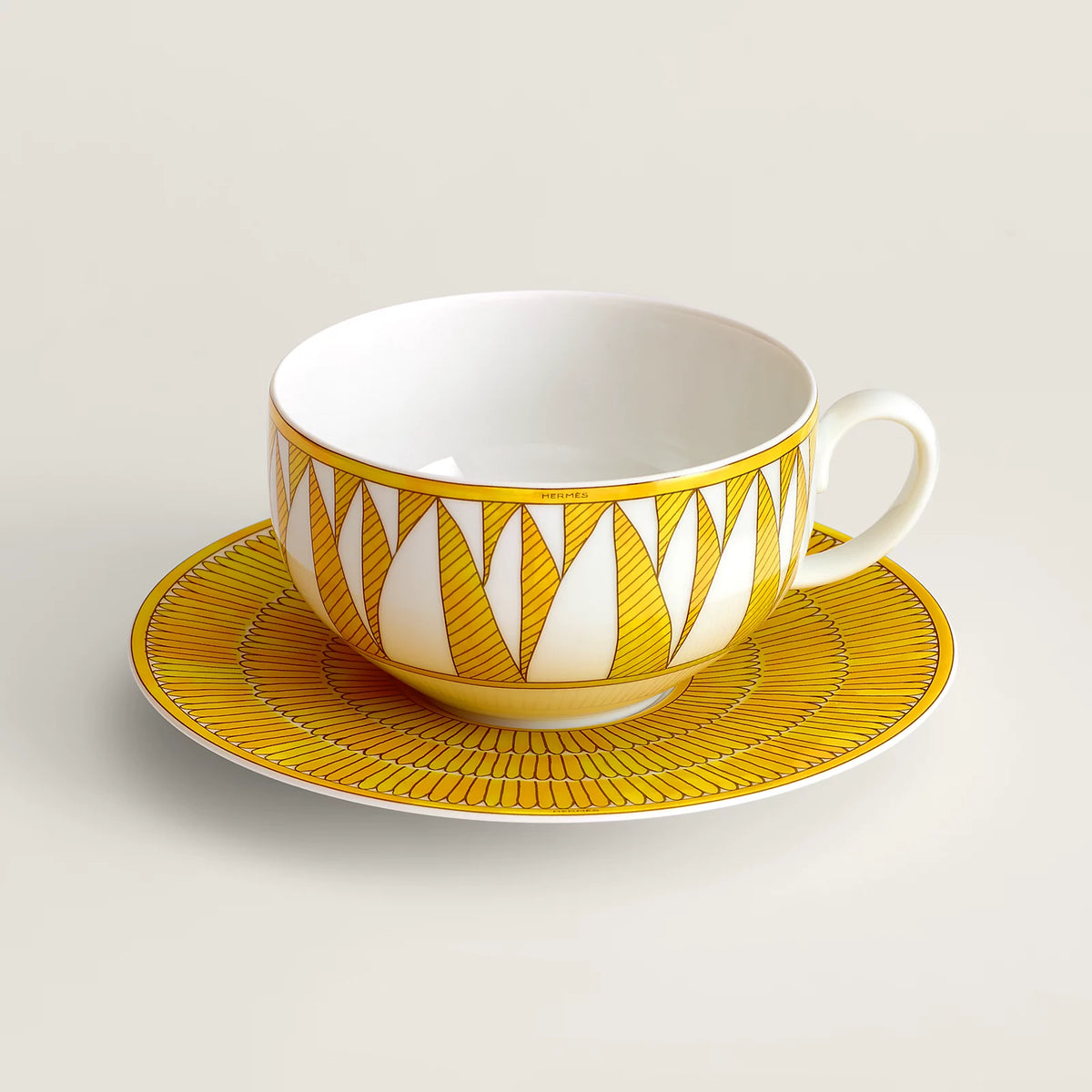 Soleil D&#39;Hermes Breakfast Cup and Saucer
