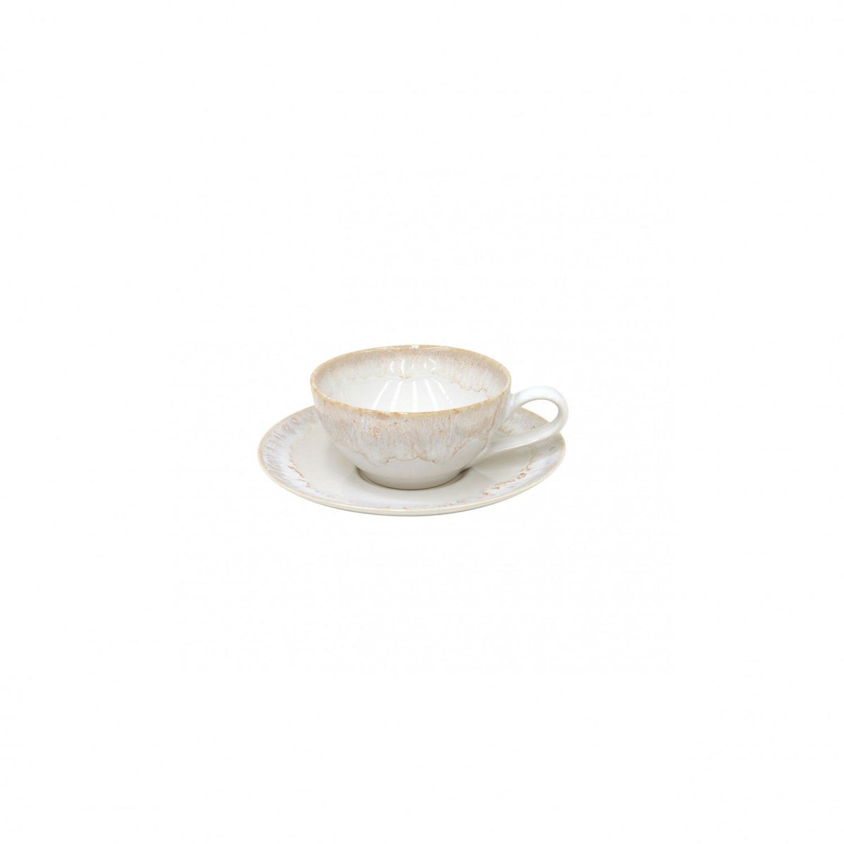 Taormina White Tea Cup and Saucer