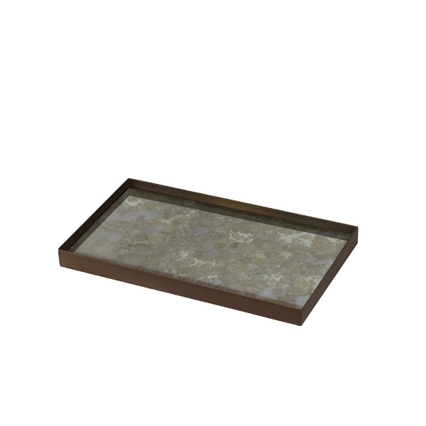 Fossil Organic Glass Valet Tray