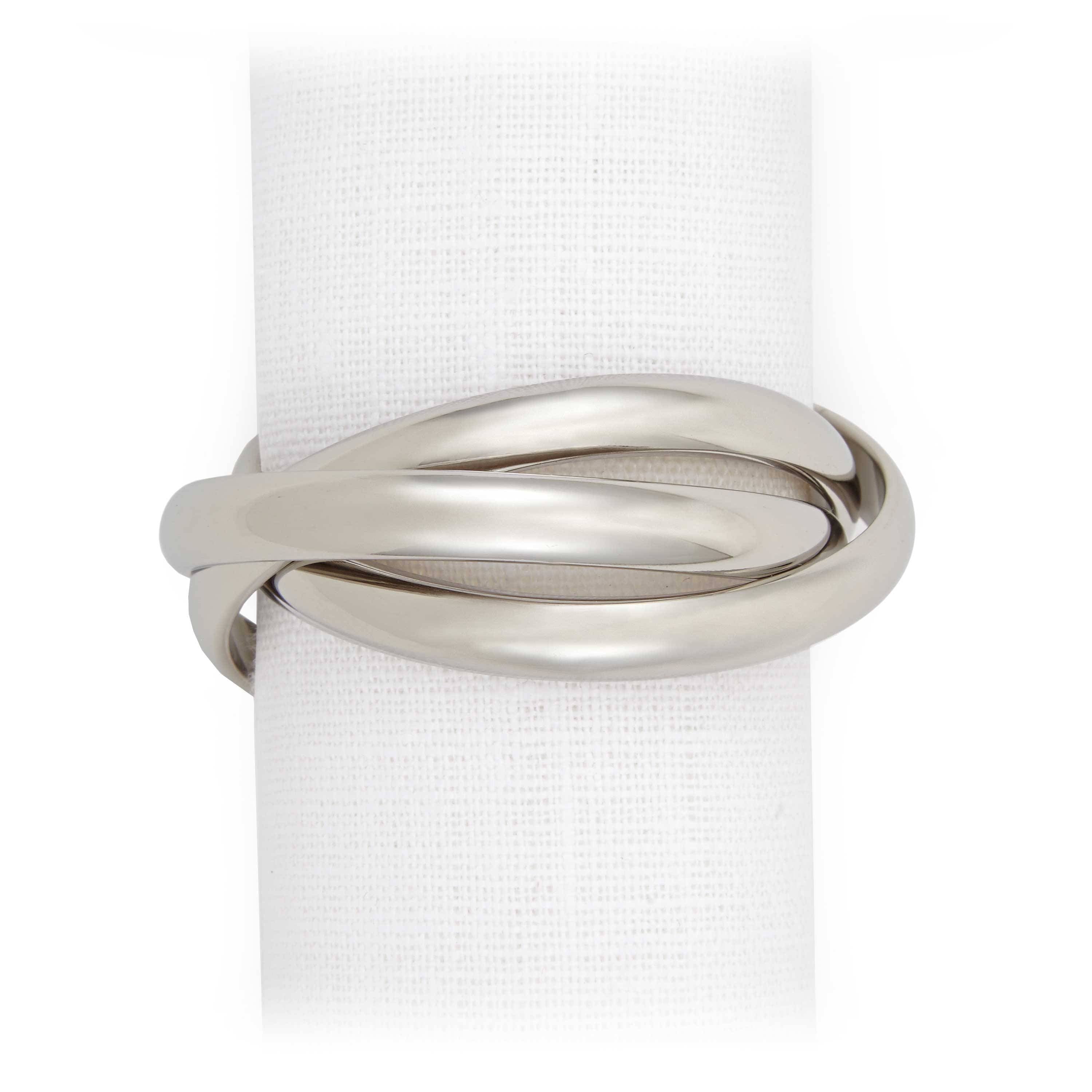 Chain Link Napkin Ring, Set of 4 - Jung Lee NY