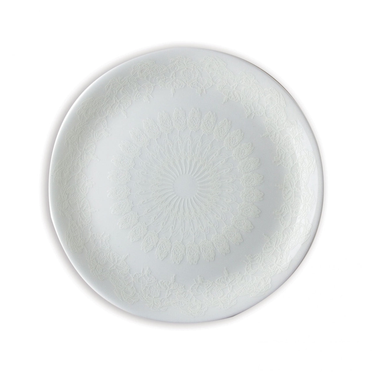 White on White Salad Plate, Set of 4