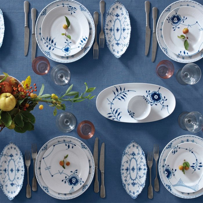 Royal Copenhagen Blue Fluted Half Lace Dinner Plate