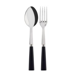 Nature Black Wood Serving Set