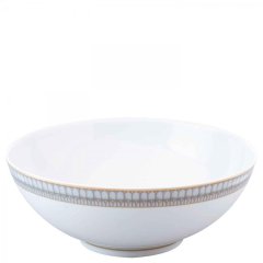 Arcades Grey and Platinum Salad Bowl