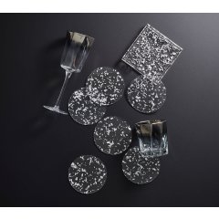 Stardust Drink Coasters, Set of 6 in a Caddy