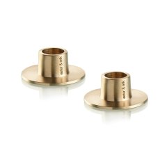 Gold Candle Holders, Set of 2