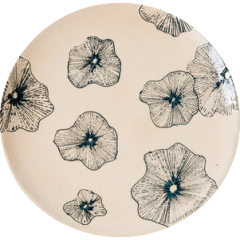 Coral Flower Large Platter