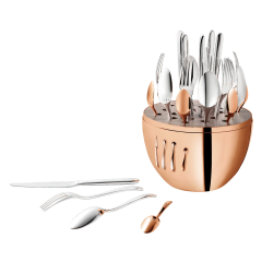 MOOD PRECIOUS Rose Gold 24-Piece Flatware Set