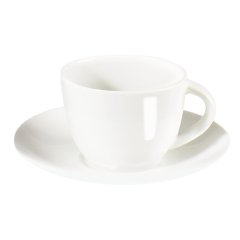 A Table Stackable Espresso Cup and Saucer