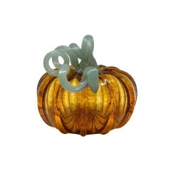 Amber Glass Pumpkin