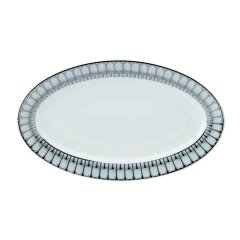 Arcades Grey and Platinum Relish Dish