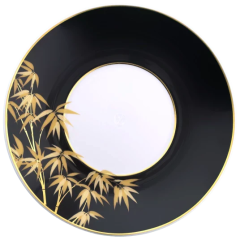 Cosmopolitan Golden Bamboo Cappuccino Cup and Saucer