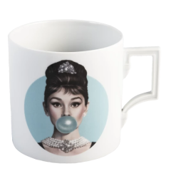 Audrey Blue Mug - "Legends Blowing Bubbles"