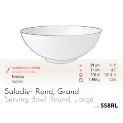 Round Serving Bowl - Zephyr 1