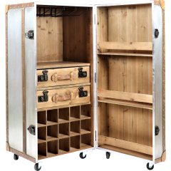 Wardrobe Trunk Bar with Metal Exterior