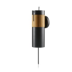 Garden Torch Black/Brown with Wax Candle