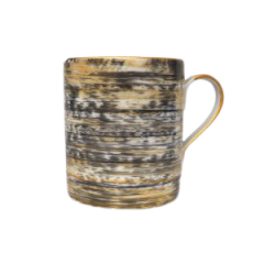 Agate Black and Gold Mug