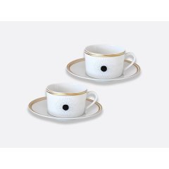 Aboro Breakfast Cup and Saucer, Set of 2