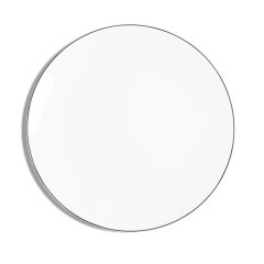 Line Matte Black Dinner Coupe Plate