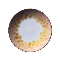 Cercle D'Ecailles Champagne and Gold Dessert Plate