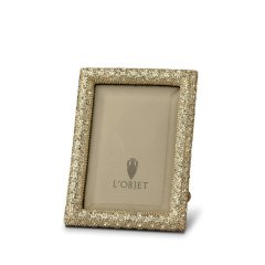 Rectangular Pave Gold Frame