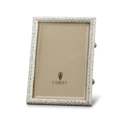 Rectangular Pave Platinum Frame