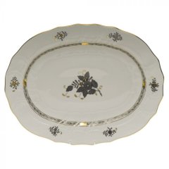 Chinese Bouquet Black Platter