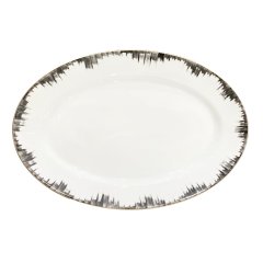 Iris No.2 Large Oval Platter - Steel Blue (R. Cirkus)