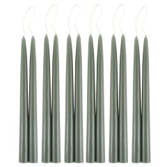 Moss Taper Candles, Set of 2
