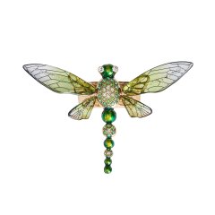 Dragonfly Napkin Ring in Green, Set of 4 in a Gift Box